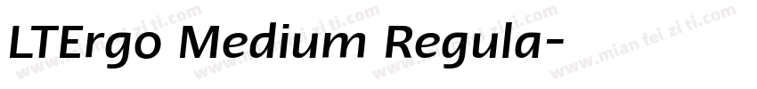 LTErgo Medium Regula字体转换